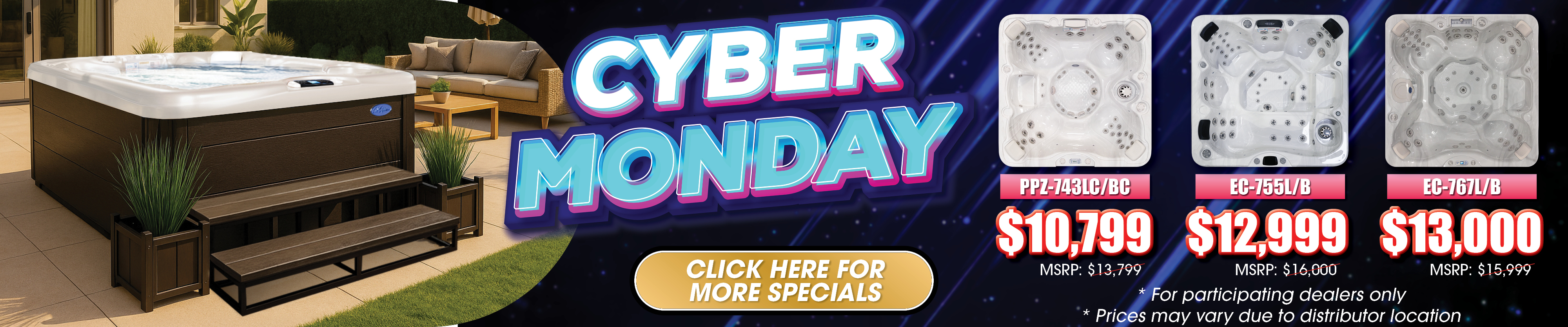 Calspas hot tub being used in a family setting - Madison